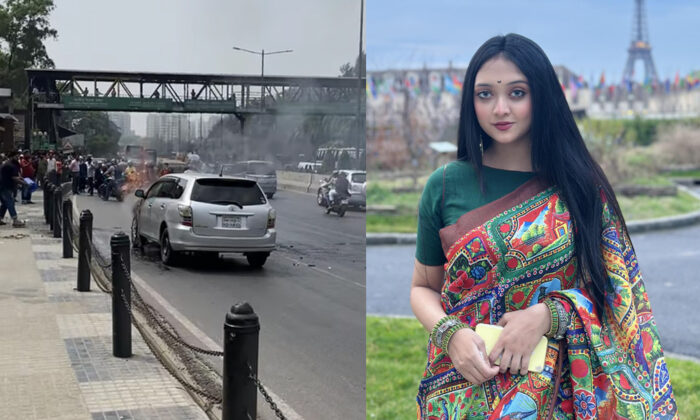 গাড়িতে অগ্নিকাণ্ড, অল্পের জন্য প্রাণে বাঁচলেন পারশা মাহজাবীন – DesheBideshe গাড়িতে অগ্নিকাণ্ড, অল্পের জন্য প্রাণে বাঁচলেন পারশা মাহজাবীন – DesheBideshe