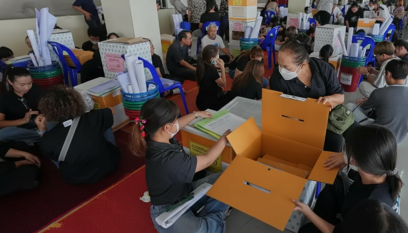 থাইল্যান্ডে সাধারণ নির্বাচনের সঙ্গে চলছে গণভোটও – DesheBideshe